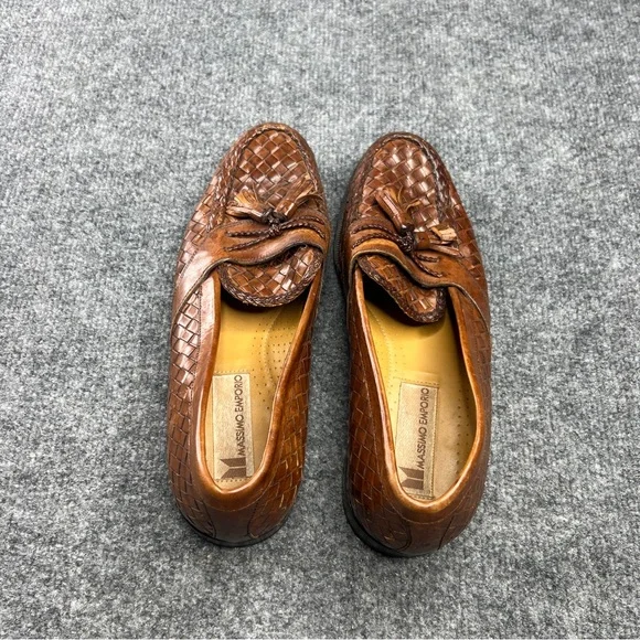 Massimo Emporio Mens Loafer US Size 9 Leather loafers with penny strap · Black, Brown · Loafer  main image 3